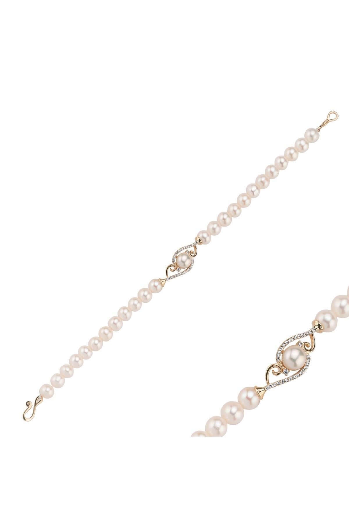 Zirkon Taşlı Doğal İnci Bileklik | | Birinci1926