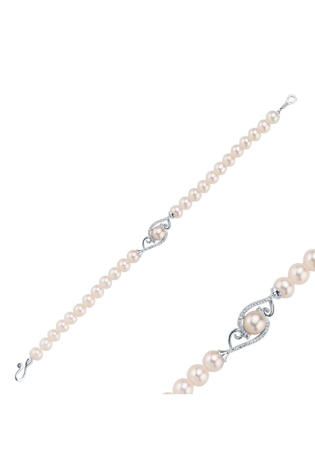 Zirkon Taşlı Doğal İnci Bileklik | | Birinci1926