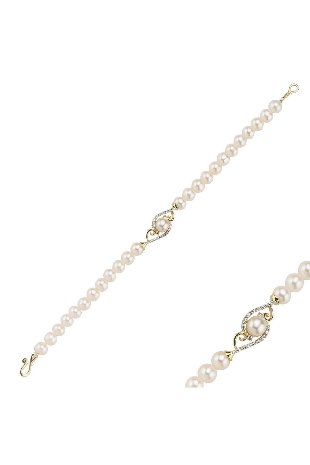 Zirkon Taşlı Doğal İnci Bileklik | | Birinci1926