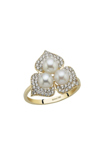 Zirkon Taşlı Doğal İnci Yüzük | | Birinci1926