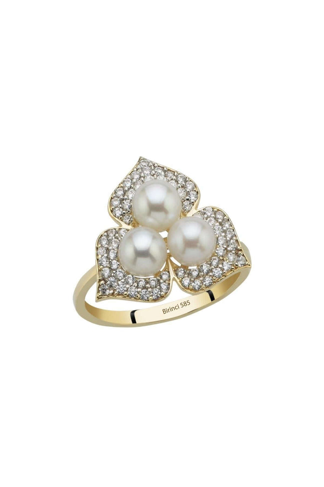 Zirkon Taşlı Doğal İnci Yüzük | | Birinci1926