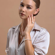 Zirkon Taşlı Doğal İnci Bileklik | | Birinci1926