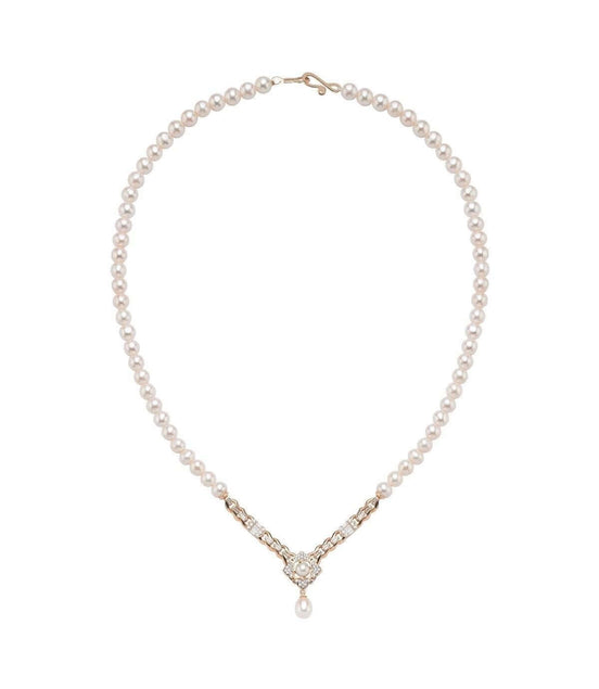 Baget Taşlı Doğal İnci Kolye | | Birinci1926