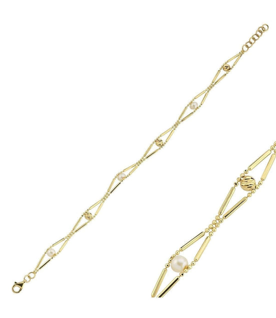 Slice of Baklava Doriko Toplu Doğal İnci Bileklik | | Birinci1926