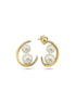Double Natural Pearl Earring
