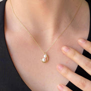 Double Natural Pearl Necklace