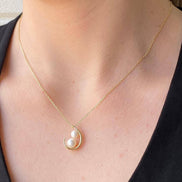 Double Natural Pearl Necklace