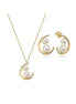 Double Natural Pearl Earring Necklace Double Set
