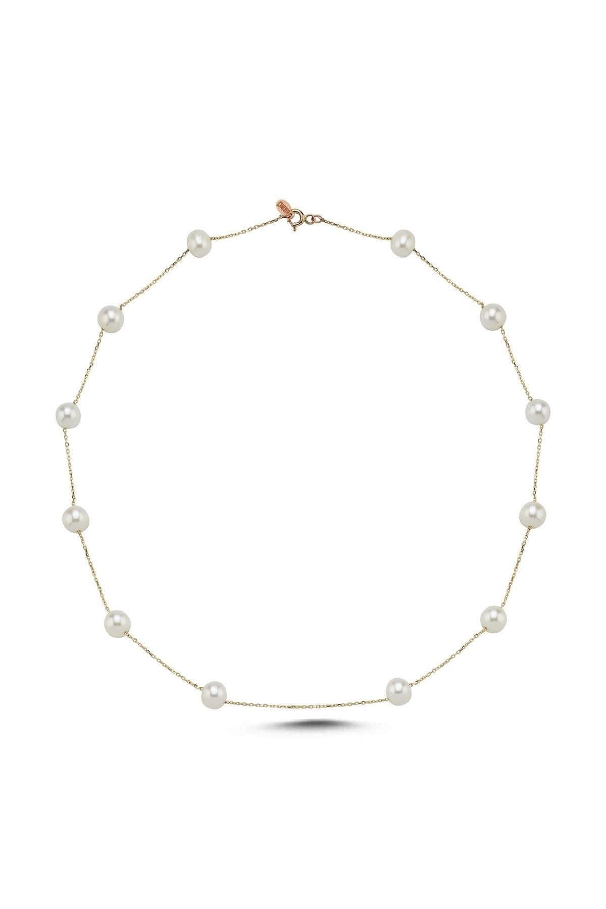 Crispy Natural Pearl Chain Necklace