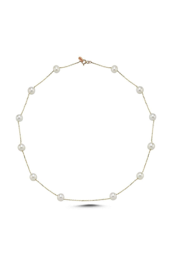 Crispy Natural Pearl Chain Necklace