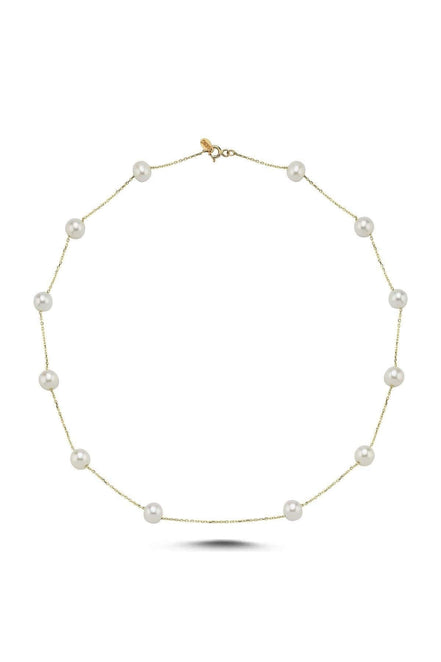 Crispy Natural Pearl Chain Necklace