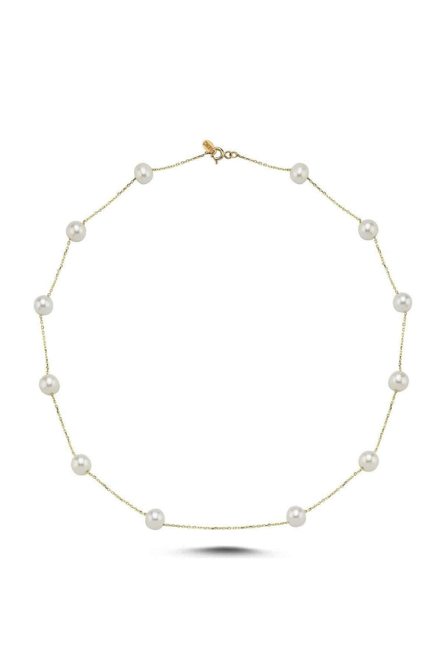 Crispy Natural Pearl Chain Necklace