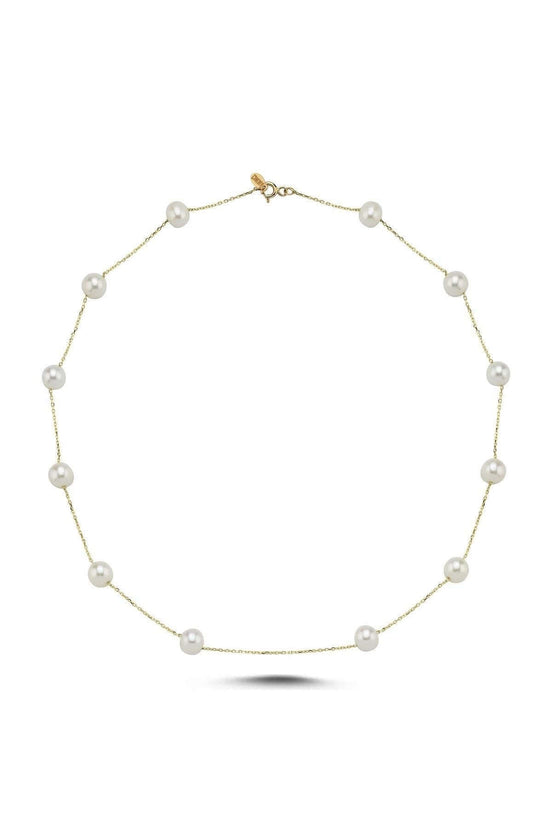 Crispy Natural Pearl Chain Necklace