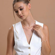 Crispy Natural Pearl Chain Necklace