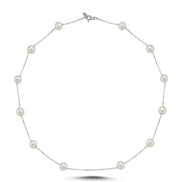 Crispy Natural Pearl Chain Necklace