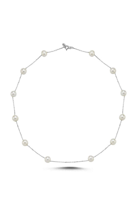 Crispy Natural Pearl Chain Necklace