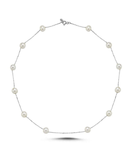 Crispy Natural Pearl Chain Necklace