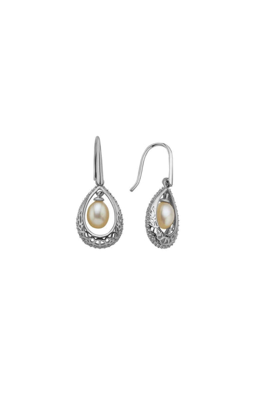Drop Natural Pearl Earring