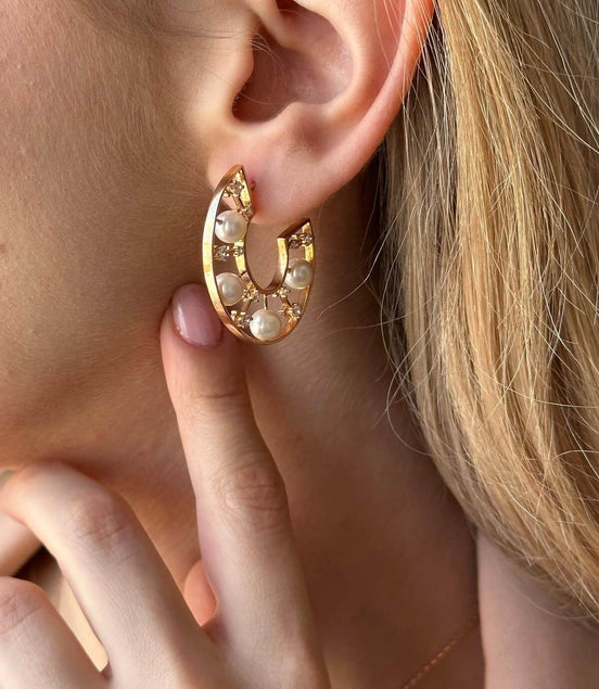 Doğal İnci Ay Küpe | | Birinci1926