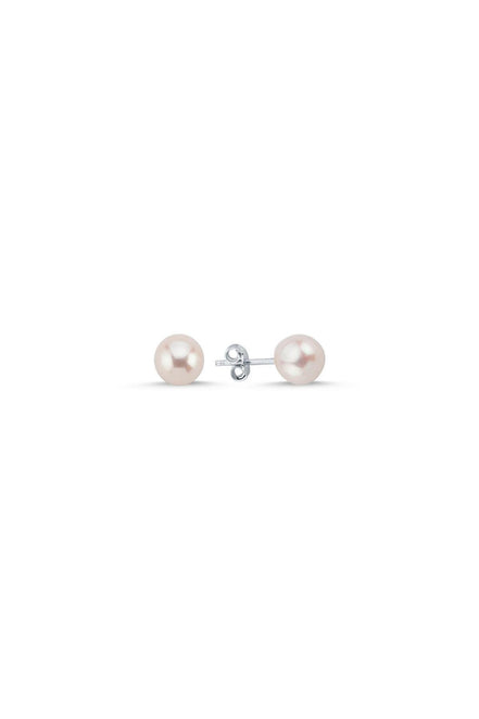 White Natural Pearl Earrings