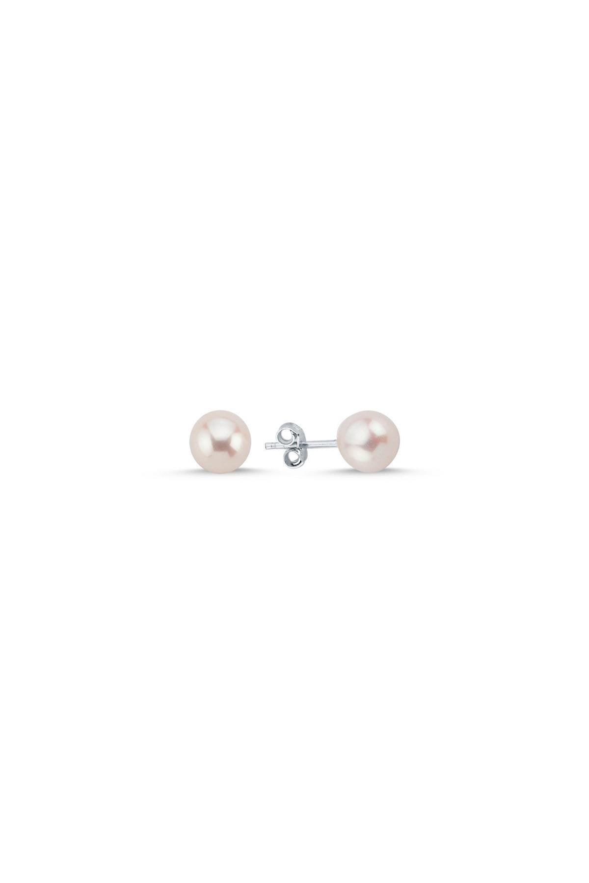 White Natural Pearl Earrings