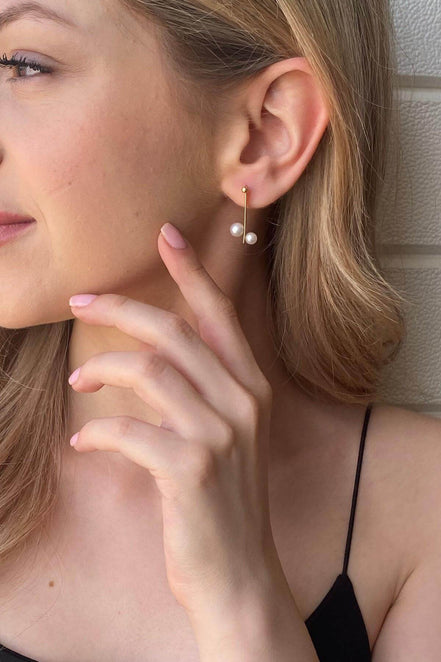 Natural Fresh Water Pearl Earring