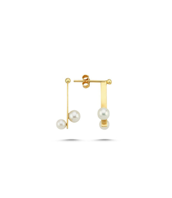 Natural Fresh Water Pearl Earring
