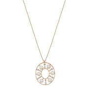 Hoop Designed Natural Pearl Necklace