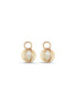 Small Hoop Cage Natural Pearl Earring
