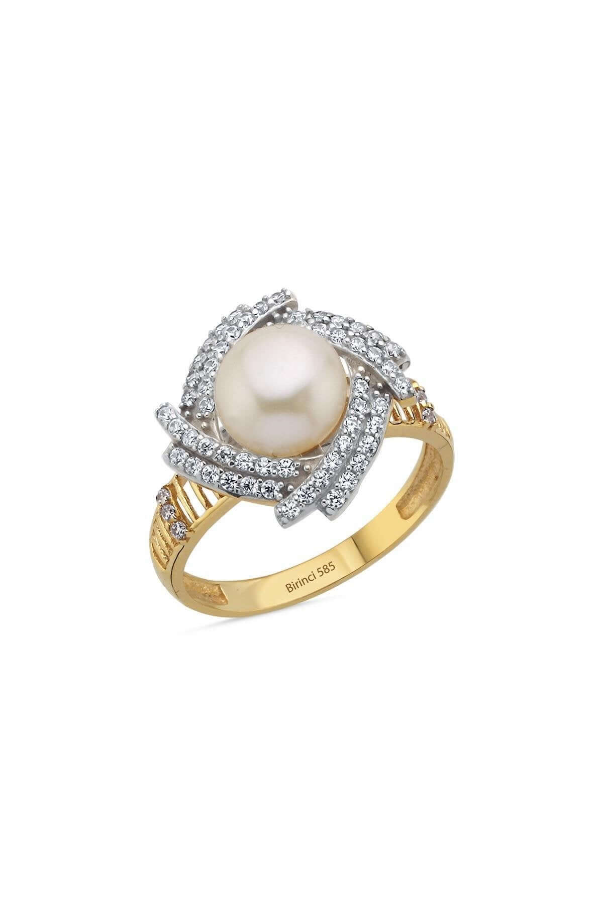 Wind Rose Natural Pearl Ring