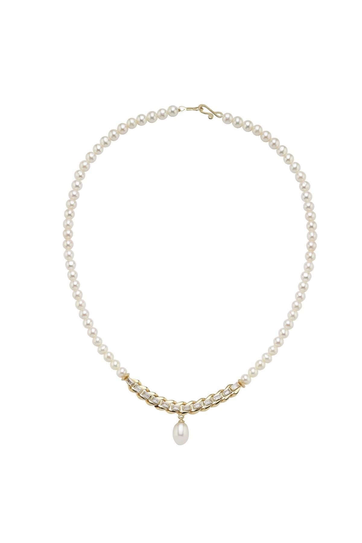 Tek Sıra Baget Doğal İnci Kolye | | Birinci1926