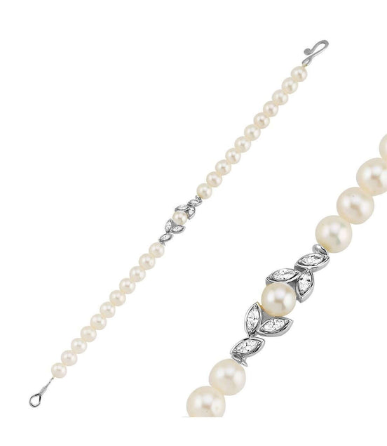 Yaprak Taşlı Doğal İnci Bileklik | | Birinci1926