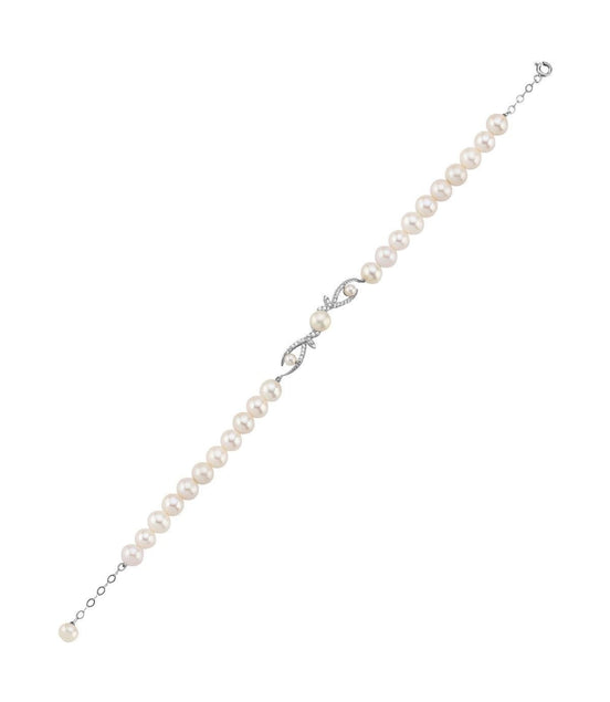 Yaprak Taşlı Doğal İncili Bileklik | | Birinci1926