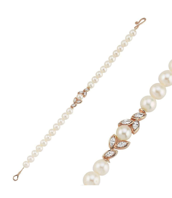 Yaprak Taşlı Doğal İnci Bileklik | | Birinci1926