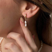 Yassı Barok İnci Küpe | | Birinci1926