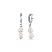 Flat Baroque Pearl Earring
