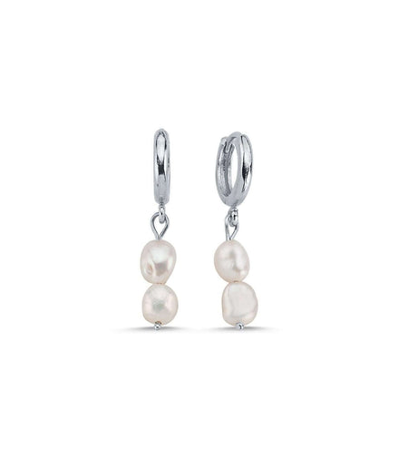 Flat Baroque Pearl Earring