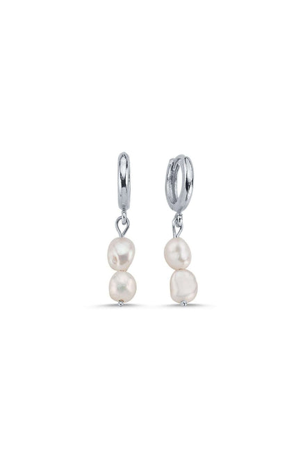 Flat Baroque Pearl Earring