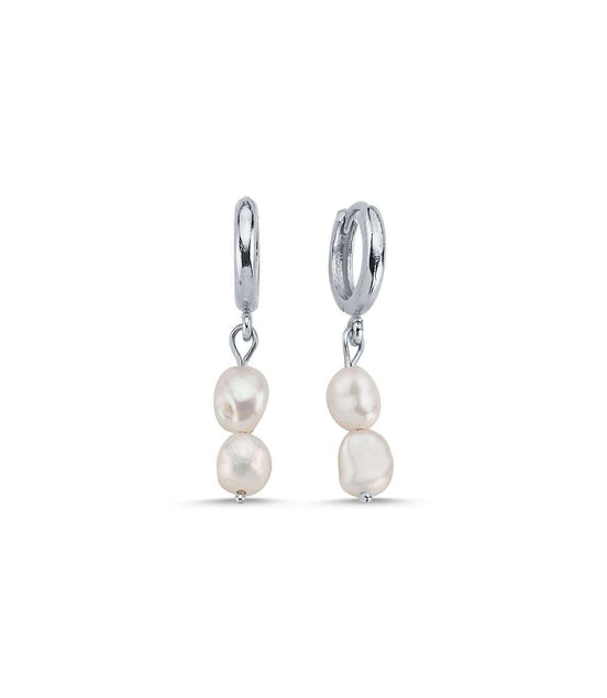 Flat Baroque Pearl Earring
