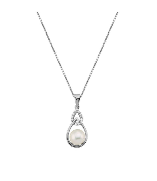 Zirkon Taşlı Damla İçinde Doğal İnci Kolye | | Birinci1926