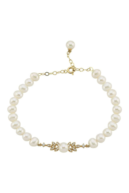 Zirkon Taşlı Doğal İnci Bileklik | | Birinci1926