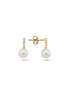 Zircon Stone Natural Pearl Earring