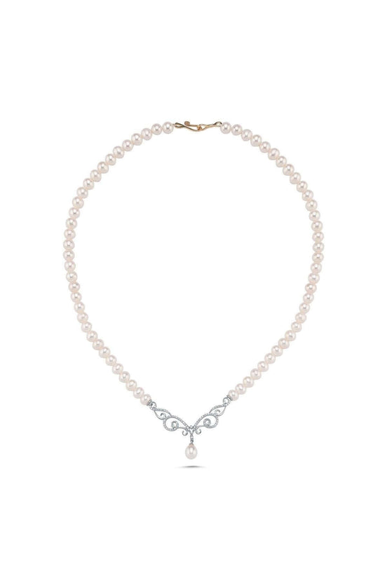 Zirkon Taşlı Doğal İnci Kolye | | Birinci1926