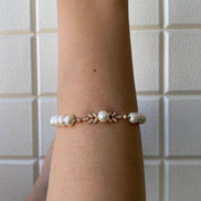 Zircon Stone Natural Pearl Bracelet
