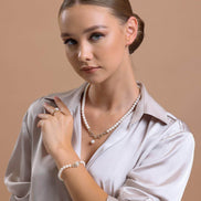 Zirkon Taşlı Doğal İnci Kolye | | Birinci1926