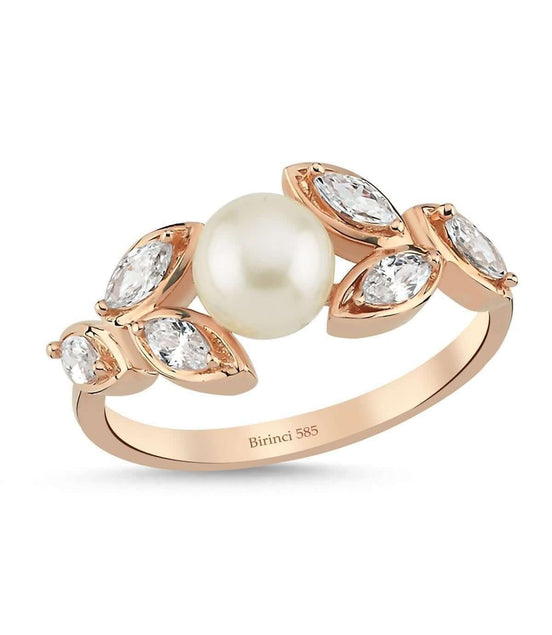 Zirkon Taşlı Doğal İnci Yüzük | | Birinci1926