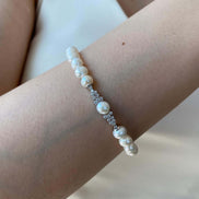 Zirkon Taşlı Doğal İnci Bileklik | | Birinci1926