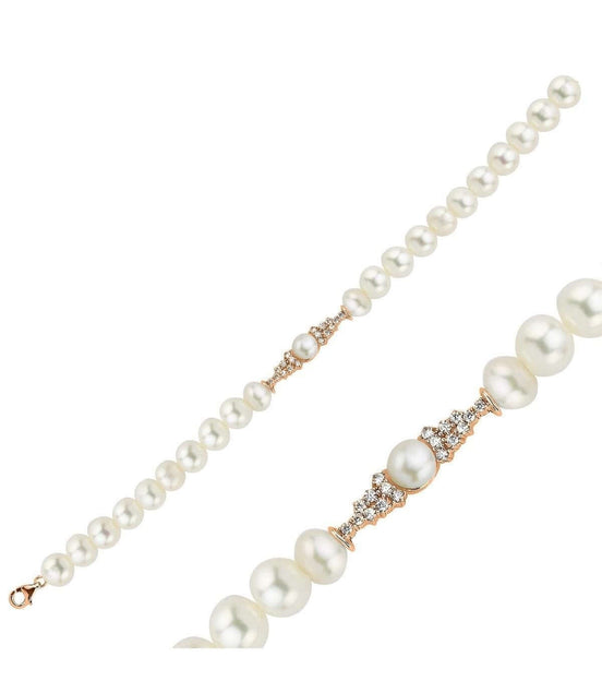 Zirkon Taşlı Doğal İnci Bileklik | | Birinci1926