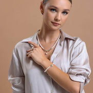 Zirkon Taşlı Doğal İnci Kolye | | Birinci1926