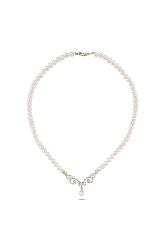 Zirkon Taşlı Doğal İnci Kolye | | Birinci1926